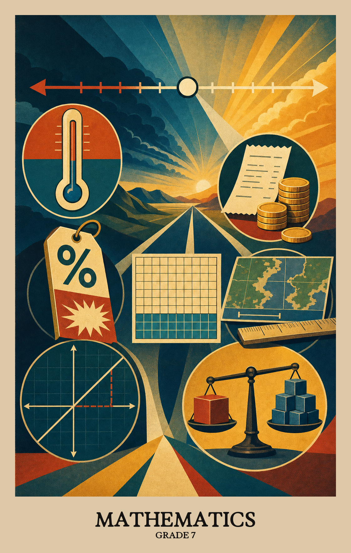 Illustration of what students learn in Grade 7 Mathematics